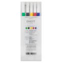 Uni-ball PEM-SY Set Nº1 Emott Vivid Colors Pack de 5 Rotuladores de Linea Fina - Punta 0.4mm - Tinta a Base de Agua - Diseño Innovador - Ancho de Linea Constante - Colores Surtidos