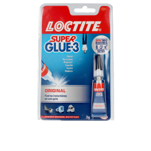 Loctite Super Glue-3 Original Pegamento Transparente Instantaneo 3gr - Formula Triple Resistencia - Secado en 3 Segundos - Tapon Antiobstruccion - 2640968