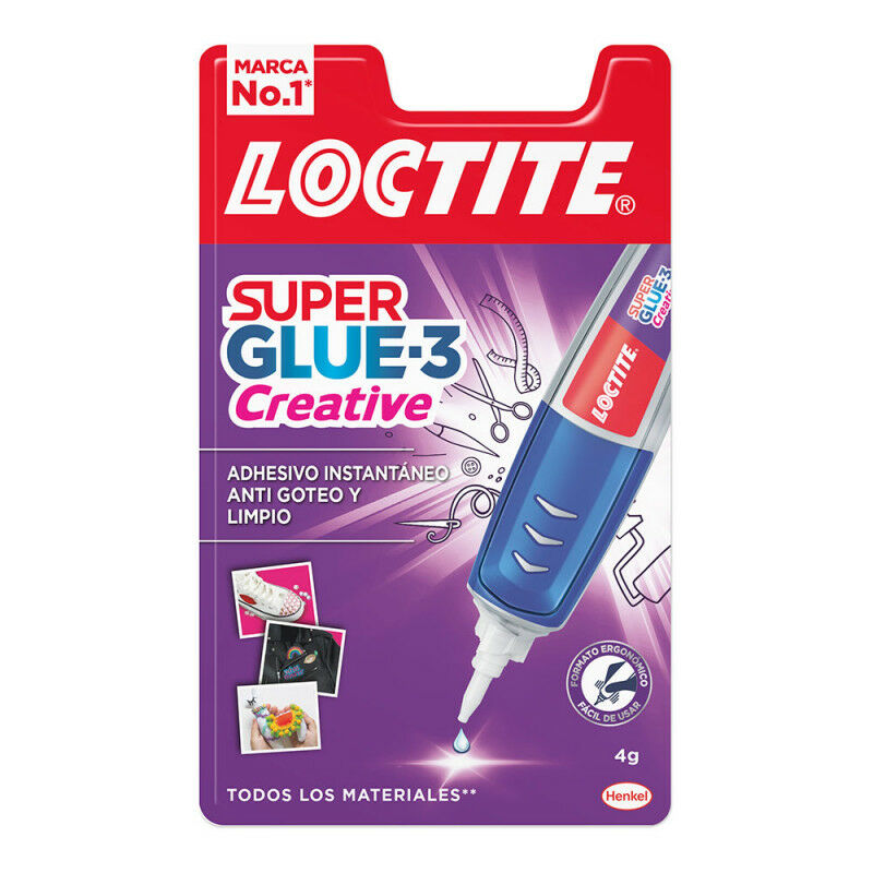 Loctite Superglue-3 Creative Pen 4Gr - Adhesivo Universal en Forma de Boligrafo - Aplicacion Gota a Gota Precisa y Limpia - No Gotea - Fuerza de Union Maxima