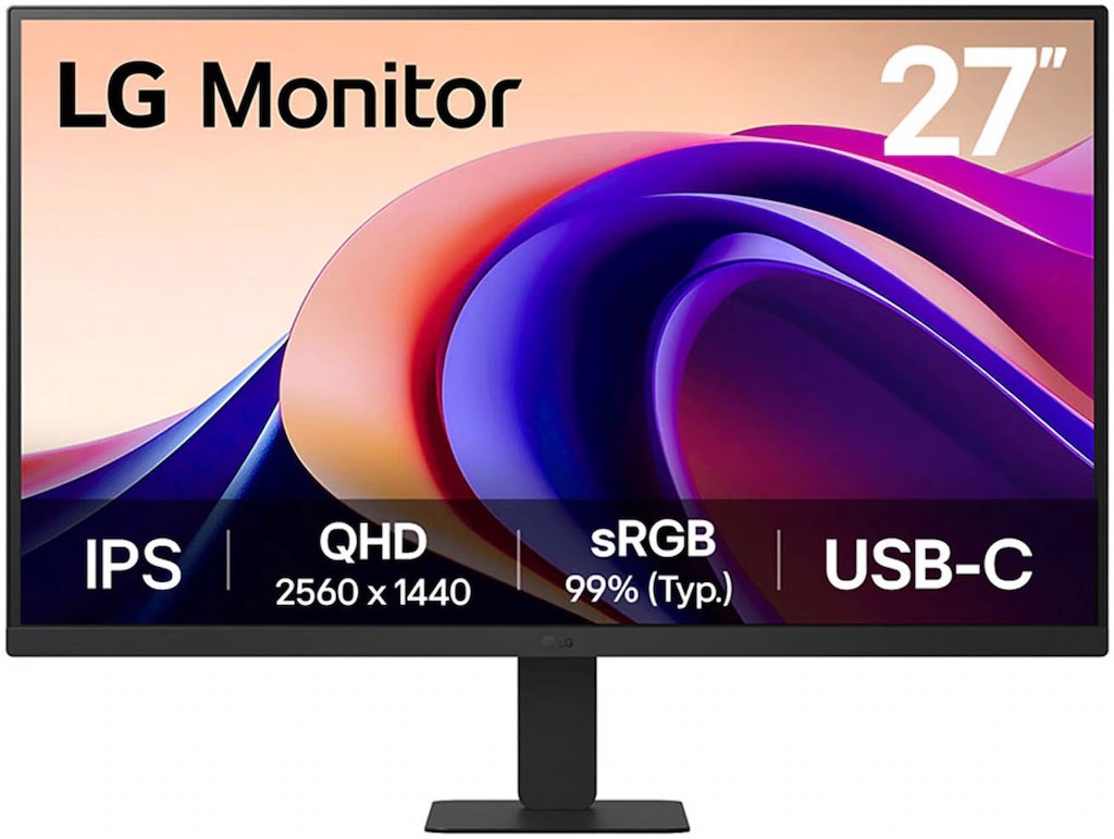LG 27U631A-B Monitor LED 27" IPS QHD 100Hz HDR - Respuesta 5ms - Ajustable de Inclinacion - HDMI, USB-C - VESA 100x100