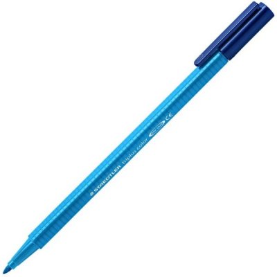 Staedtler Triplus Color 323 Rotulador de Punta Fina - Trazo 1mm Aprox - Tinta Base de Agua - Color Azul Cobalto