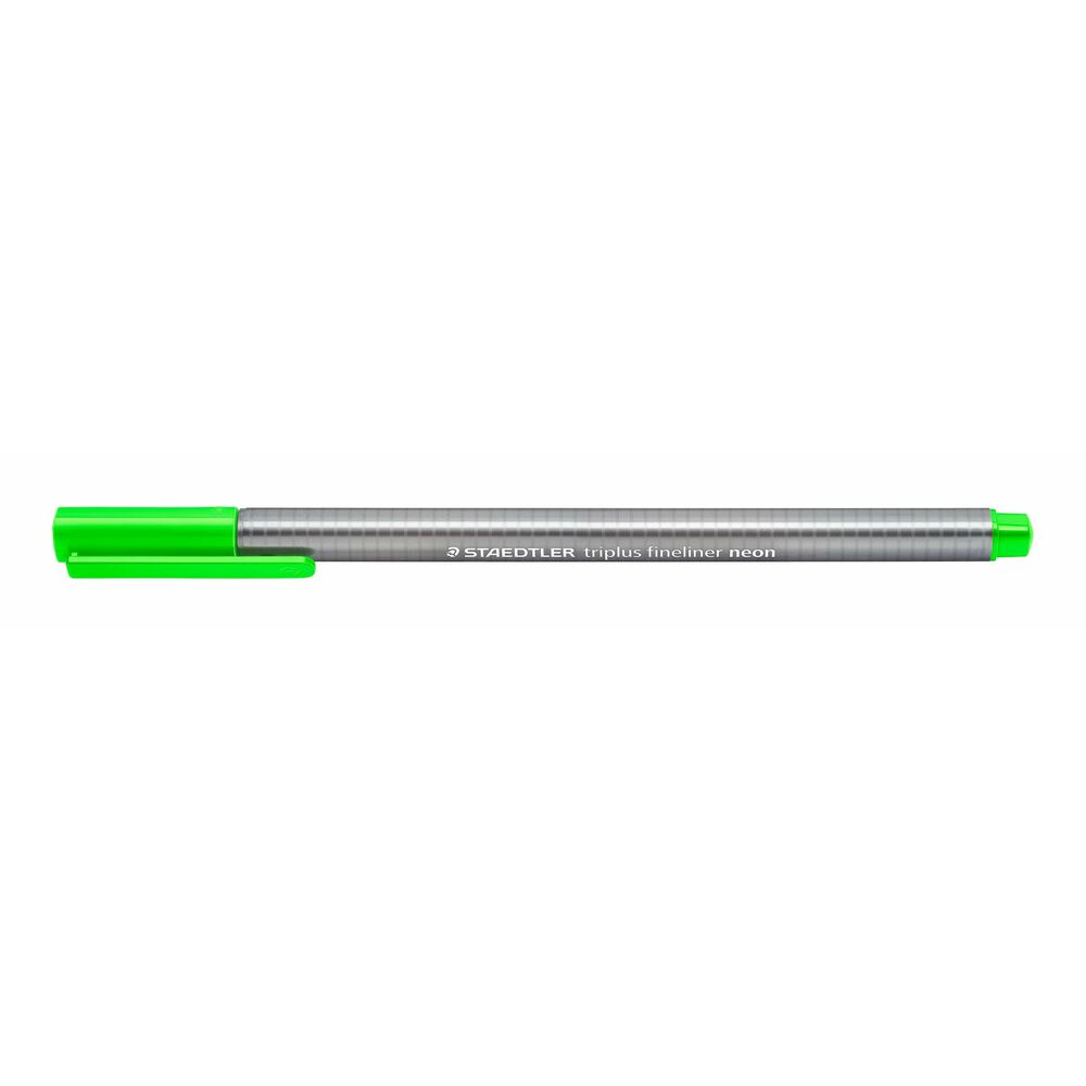 Staedtler Triplus Fineliner 334 Rotulador de Punta Fina - Trazo de 0.3mm - Tinta Base de Agua - Color Verde Neon