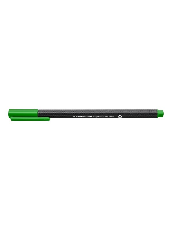 Staedtler Triplus Fineliner 334 Rotulador de Punta Fina - Trazo de 0.3mm - Tinta Base de Agua - Color Verde Savia