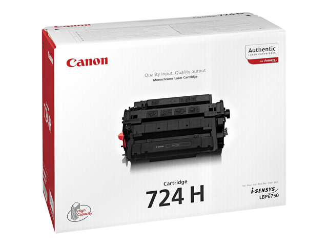 Canon 724H Negro Cartucho de Toner Original - 3482B011/3482B002