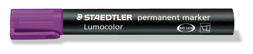 Staedtler Lumocolor 350 Rotulador Permanente - Punta Biselada 2-5mm aprox. - Tinta Base de Alcohol - Secado Rapido - Color Violeta