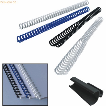 GBC ClickBind Pack de 50 Canutillos para Encuadernacion 8mm - Formato A4 - Para un Maximo de 45 Hojas - Color Negro