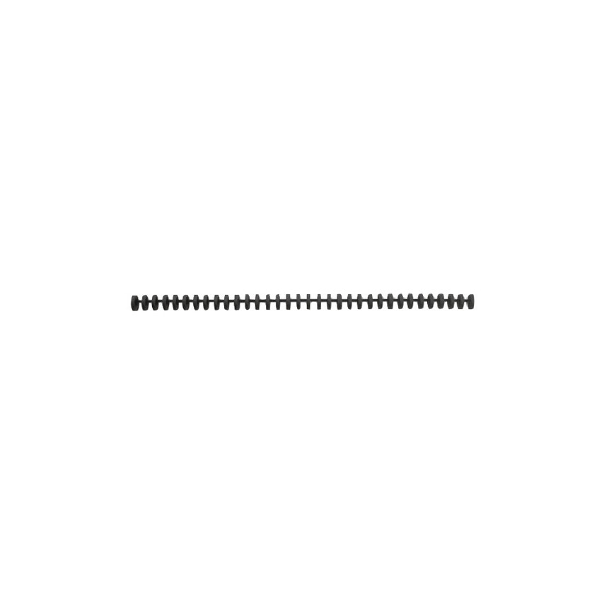 GBC Clickbind Encuadernacion - Canutillos 12mm Transparente Mate - Reciclables y Reutilizables - Negro