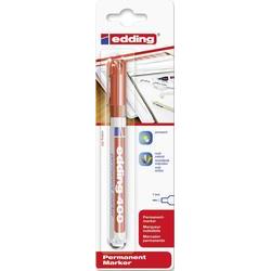 Edding 400 Rotulador Permanente - Punta Redonda - Trazo 1 mm. - Recargable - Secado Rapido - Color Rojo