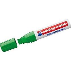 Edding 4090 Rotulador de Tiza Liquida - Punta Biselada - Trazo entre 4 y 15mm - Olor Neutro - Color Verde