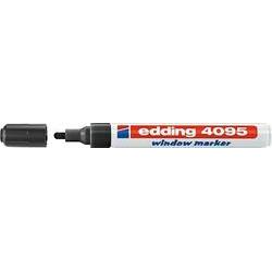 Edding 4095 Rotulador de Tiza Liquida - Punta Redonda - Trazo entre 2 y 3mm - Olor Neutro  - Color Negro