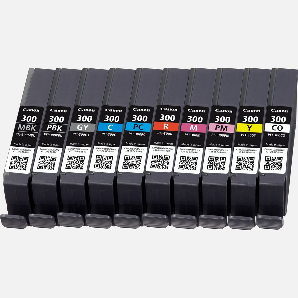Canon PFI300 Pack de 10 Cartuchos de Tinta Originales - 4192C008