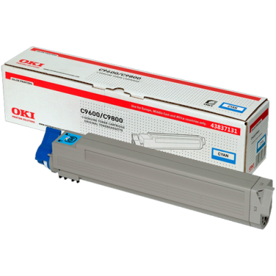 OKI C9655 Cyan Cartucho de Toner Original - 43837131