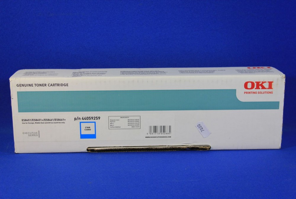 OKI Executive ES8451/ES8461 Cyan Cartucho de Toner Original - 44059259