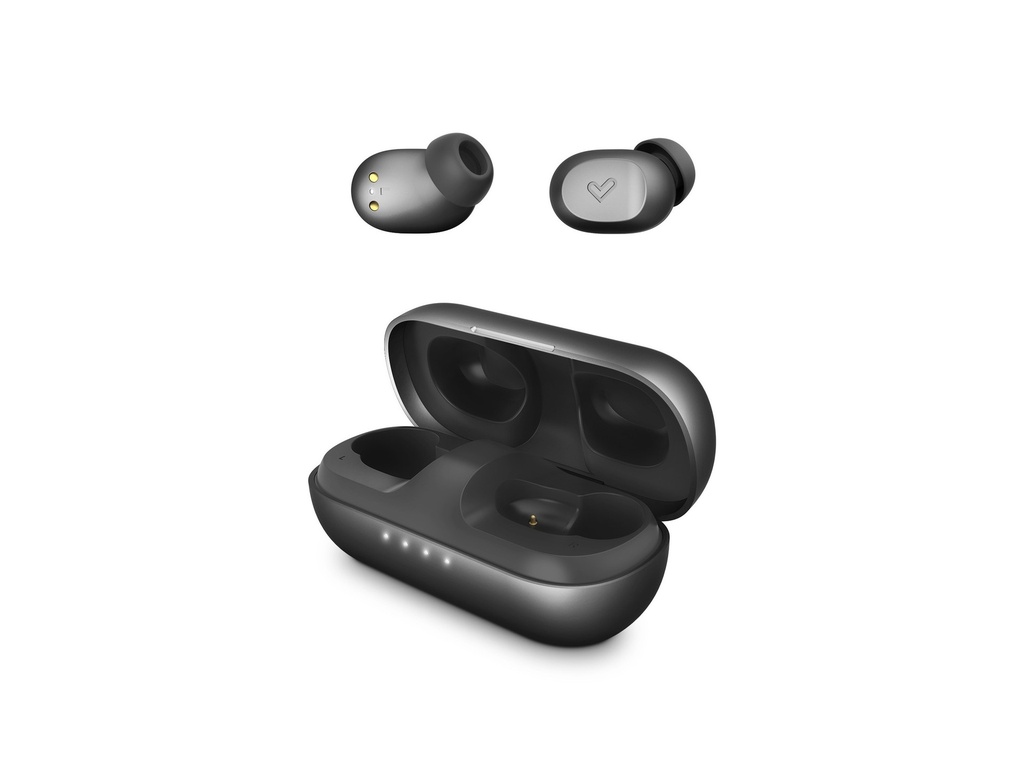 Energy Sistem Auriculares Inalambricos Urban 3 - Inalambricos - Diseño Compacto - Caja de Carga Inalambrica - Color Negro
