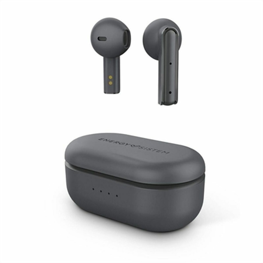 Energy Sistem Auriculares Inalambricos Style 4 - Diseño Compacto - Caja de Carga - Color Gris