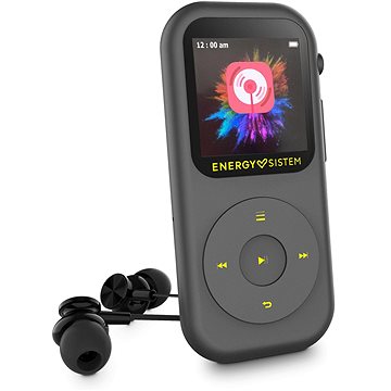 Energy Sistem Reproductor MP4 Handy - 16GB - Bluetooth - Radio FM Integrada - MicroSD 128GB - Color Gris