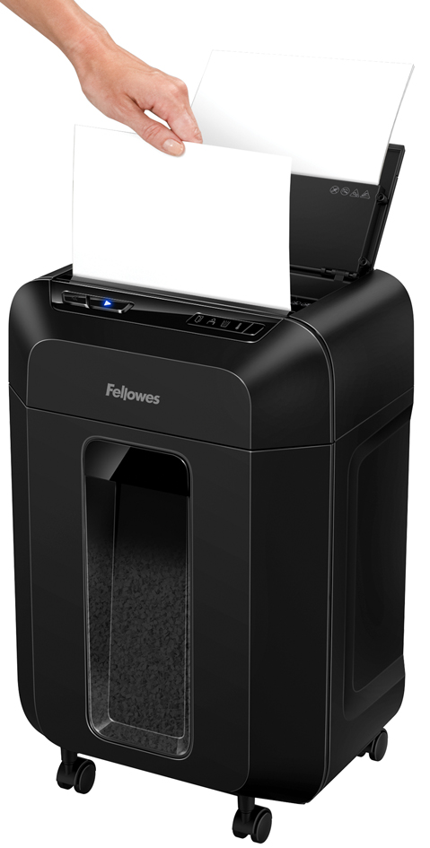 Fellowes AutoMax 80M Destructora de Papel Automatica Corte en Particulas P-4 - Autoalimentacion 80 Hojas, Manual 8 Hojas - Capacidad de la Papelera 17L - Color Negro