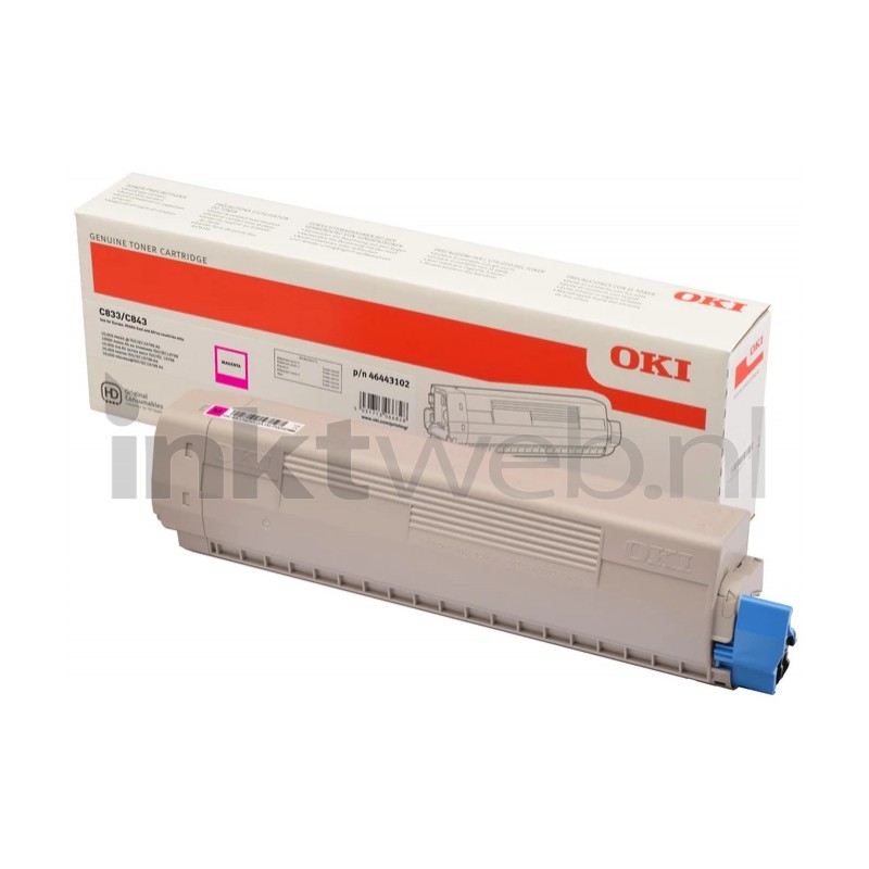 OKI Executive ES8433 Magenta Cartucho de Toner Original - 46443118