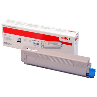 OKI C813 Negro Cartucho de Toner Original - 46471116