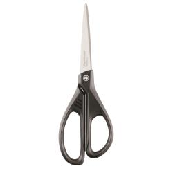 Maped Essentials Tijeras de Acero Inoxidable 21cm Asimetricas - Hojas Afiladas - Mangos 60% de Plastico Recicldo - Color Negro