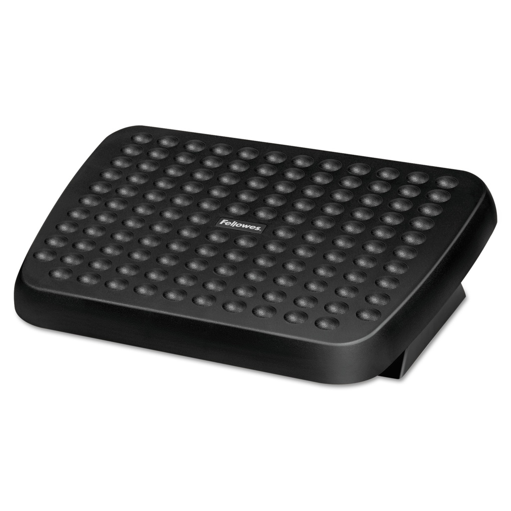 Fellowes Reposapies Ajustable Ergonomico - Superficie Estilo Masaje - 2 Ajustes de Altura - Color Negro