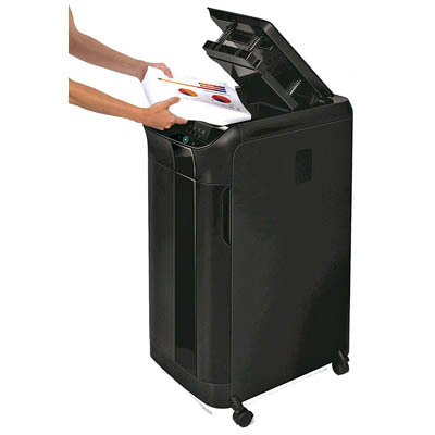 Fellowes AutoMax 550C Destructora de Papel Automatica Corte en Particulas P-4 - Autoalimentacion 500 Hojas, Manual 14 Hojas - Papelera de 83L - Color Negro