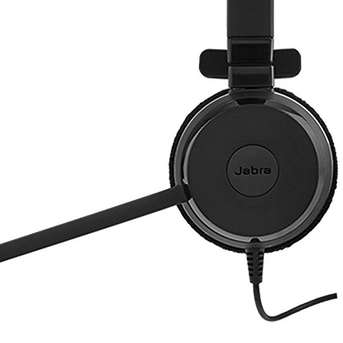 Jabra Evolve 20 Auricular Monoaural con Microfono USB - Cancelacion de Ruido - Diadema Ajustable - Controles en Cable - Color Negro