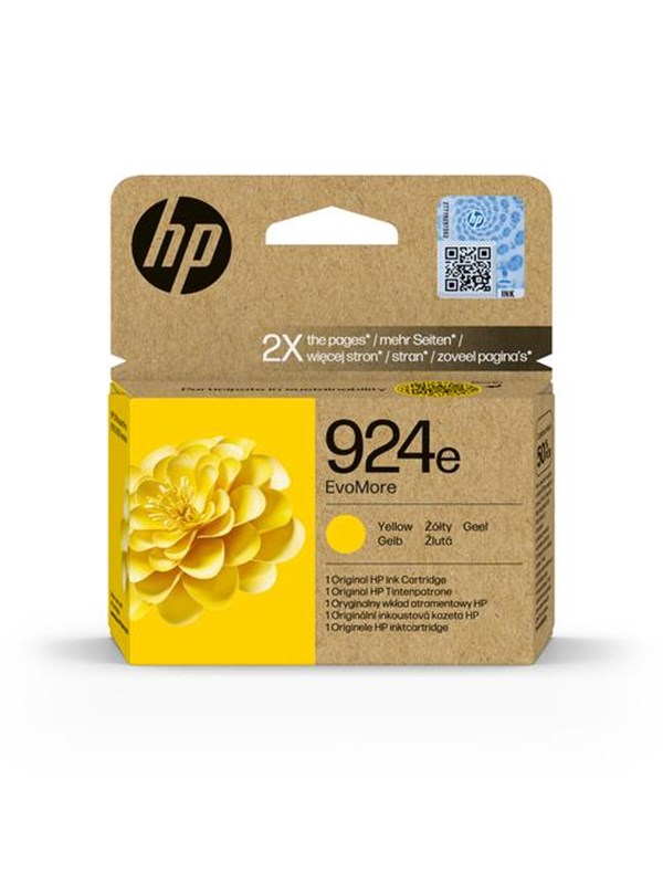 HP 924e Amarillo Cartucho de Tinta Original - 4K0U9NE