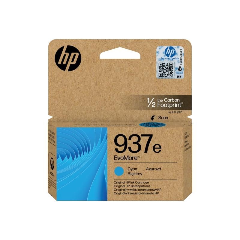HP 937e Cyan Cartucho de Tinta Original - 4S6W6NE
