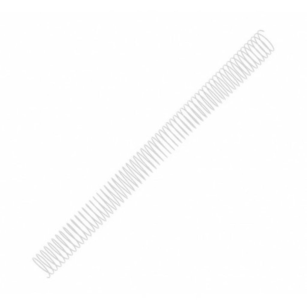 Fellowes Pack de 100 Espirales Metalicas 8mm - Hasta 40 Paginas - Color Blanco