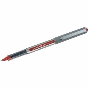 Uni-ball Eye Fine UB-157 Boligrafo de Tinta Liquida - Punta de Bola 0.7mm - Tinta Resistente al Agua y Luz - Sistema de Control de Tinta - Color Rojo