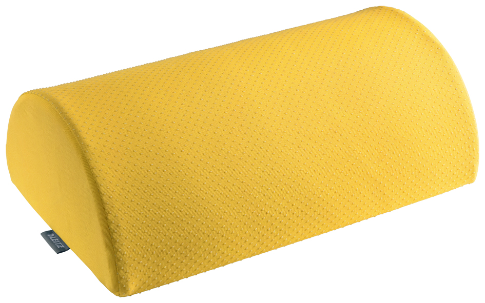 Leitz Ergo Cosy Reposapies de Escritorio - Promueve una Postura Saludable - Mejora la Circulacion - Funda Lavable - Para Usar con Calcetines o Descalzo - Color Gris Oscuro
