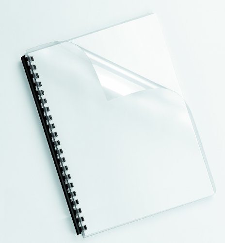 Fellowes Pack de 100 Portadas para Encuadernar de PVC A4 - 200 Micras - Acabado de Calidad - Color Transparente