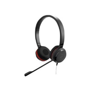 Jabra Evolve 30 II MS Auriculares con Microfono - Conectividad USB/3.5mm - Cancelacion Pasiva de Ruido - Certificados por Microsoft - Diadema Ajustable - Controles en Cable - Color Negro