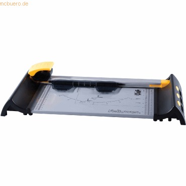 Fellowes Electron A4 Cizalla de Rodillo - Recorta hasta 10 Hojas - Longitud de Corte 320mm - 4 Cuchillas Incluidas- Cabezal Bi-Direccional - Color Negro/Plata
