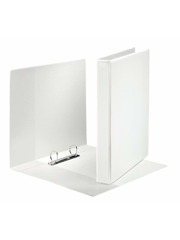Esselte Canguro Plus Carpeta de Anillas - Formato A4 - Capacidad para 230 Hojas - 2 Anillas de 25mm - Color Blanco