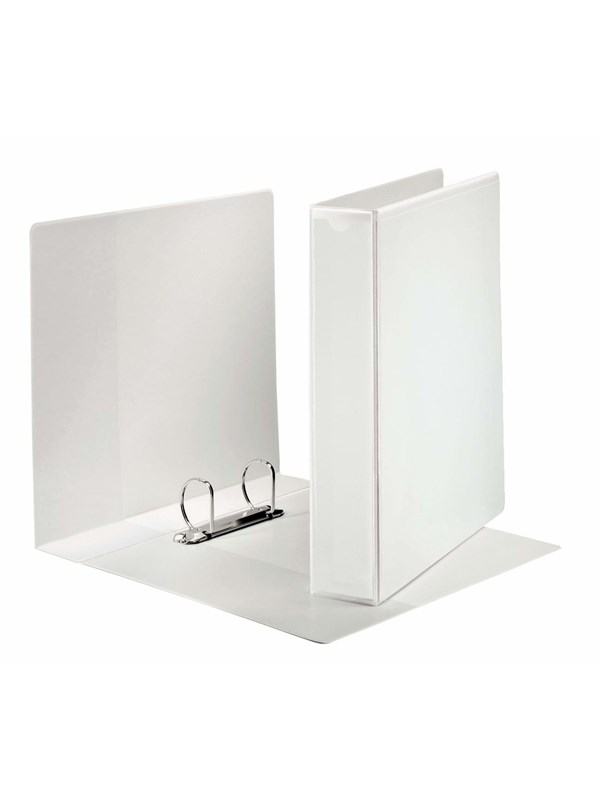 Esselte Canguro Plus Carpeta de Anillas - Formato A4 - Capacidad para 380 Hojas - 2 Anillas de 40mm - Color Blanco