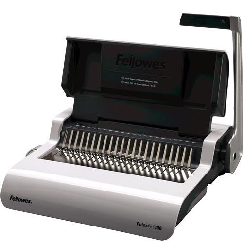 Fellowes Pulsar+ 300 Encuadernadora Manual A4 para Canutillo de Plastico - Perfora hasta 20 Hojas - Encuaderna hasta 300 Hojas
