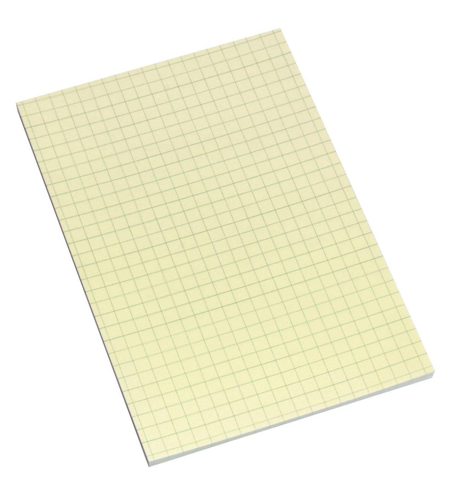 Global Notes inFO Bloc de 100 Notas Adhesivas con Cuadricula 150 x 100mm - Certificacion FSC? - Color Amarillo