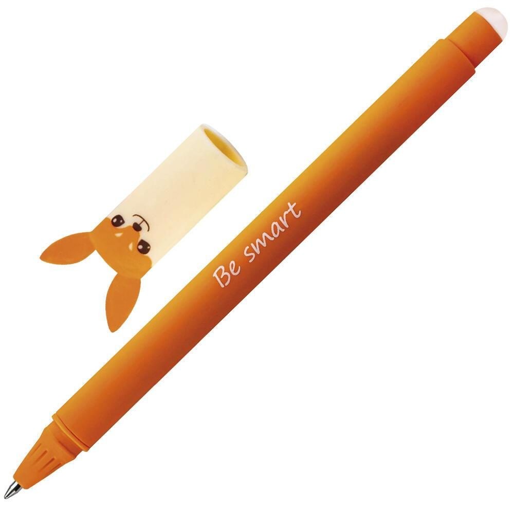 Eberhard Faber Animal Erase It! Boligrafo Borrable Tinta Gel Azul - Trazo 0.7mm - Tacto Soft - Diseño Zorro