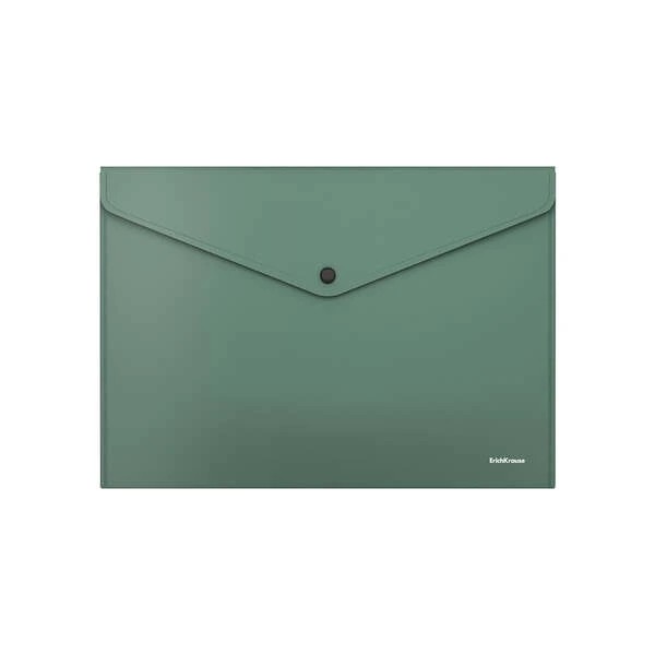 Erichkrause Fizzy Classic Sobre Portadocumentos ?4 - Fabricado en Plastico Opaco - Textura Rugosa - Color Verde
