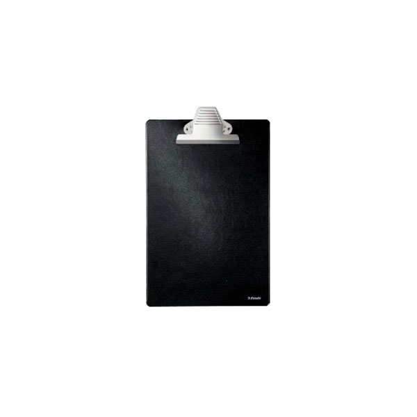 Esselte Carpeta de Base Forrada en Plastico con Pinza - Formato A4 - Color Negro
