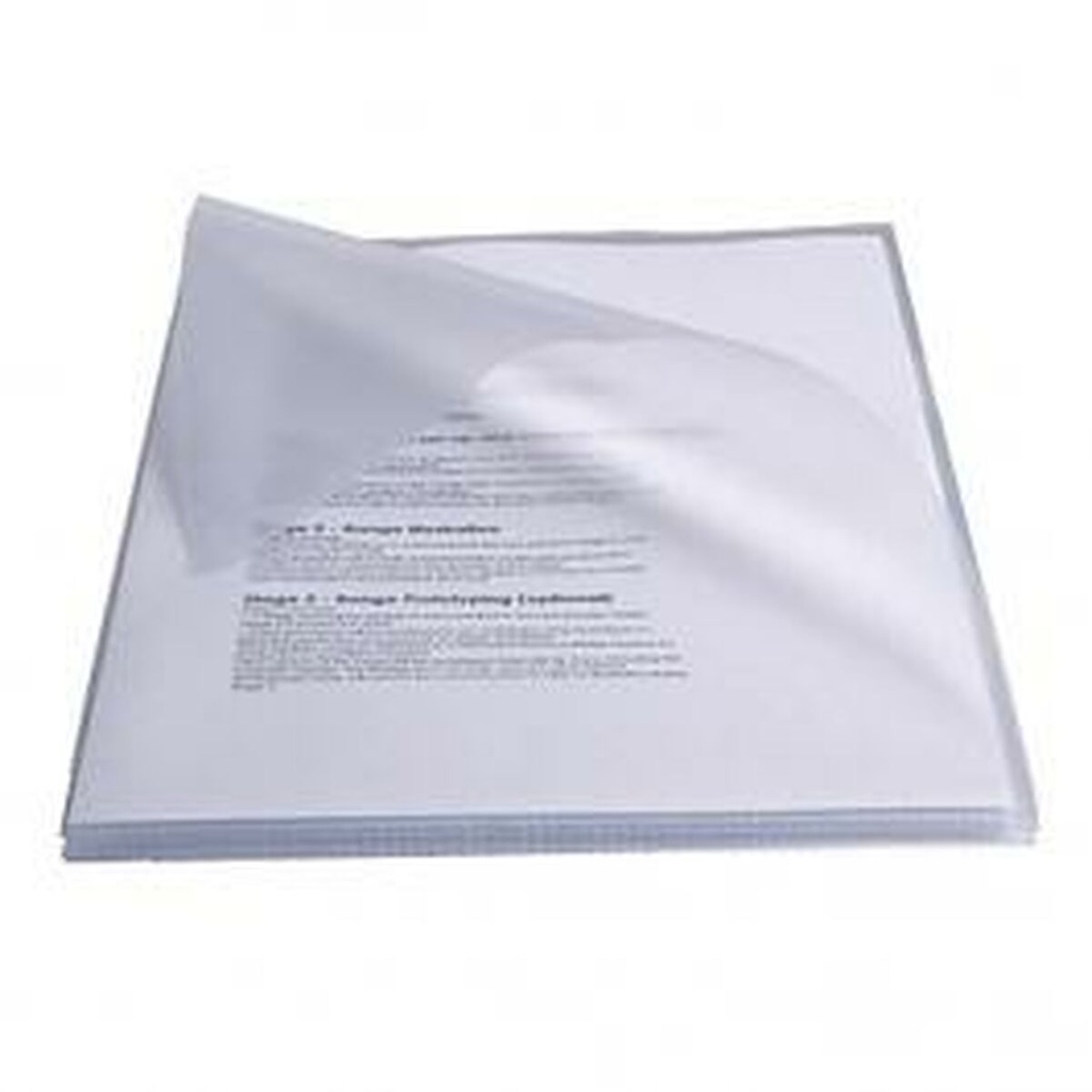Esselte Caja de 50 Dossiers Uñero PVC 250 Micras - Tamaño A4 - Transparente