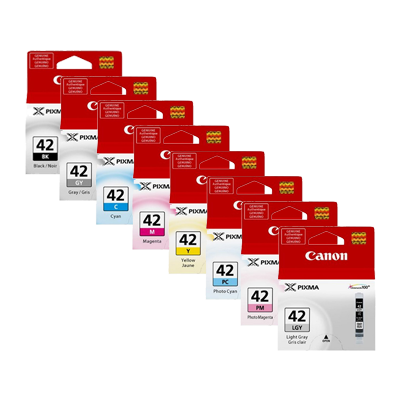 Canon CLI42 Pack de 8 Cartuchos de Tinta Originales - 6384B010