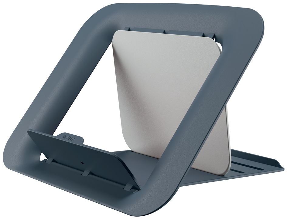 Leitz Ergo Cosy Soporte Ajustable para Portatil - Diseño Ergonomico - Altura Ajustable - Color Gris Terciopelo