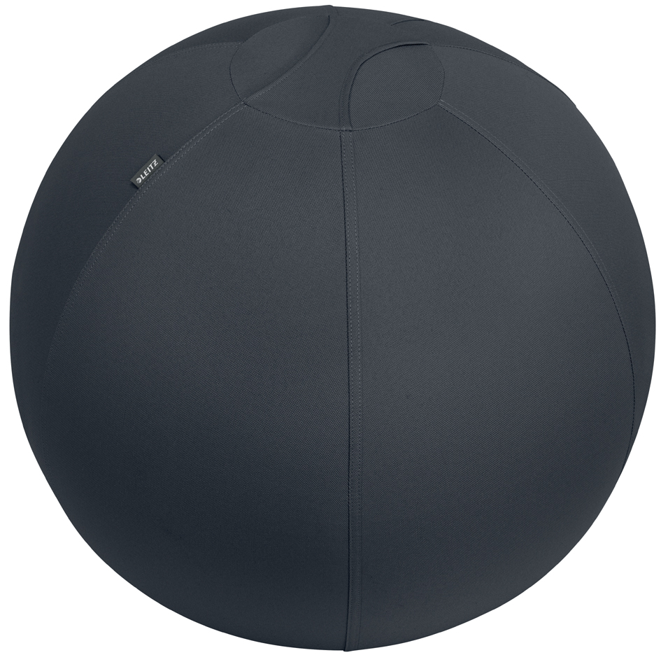 Leitz Ergo Active Balon de Asiento Antideslizante 65cm - Asa de Transporte Resistente - Carga Maxima de 150kg - Funda Lavable - Color Gris Oscuro