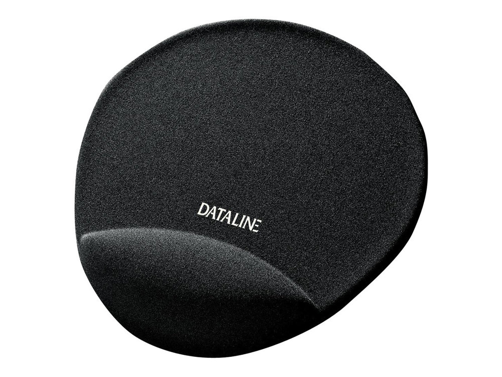 Esselte Dataline Alfombrilla con Reposamuñecas - Medidas 220x245x25mm - Base Antideslizante - Control del Raton Mejorado - Color Negro
