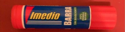 Imedio Barra de Pegamento Mediano 21grs - Sin Disolventes - Lavable - Apto para Uso Escolar