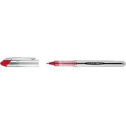 Uni-ball Vision Elite UB-200 Rollerball de Tinta Liquida - Punta de Bola 0.8mm - Sistema Antifugas para Viajes - Color Rojo