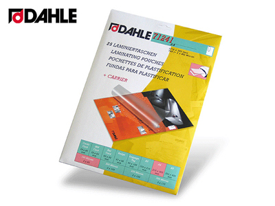 Dahle Pack de 100 Fundas para Plastificar Brillo A3 - 125 Micras - Alta Calidad - Transparente